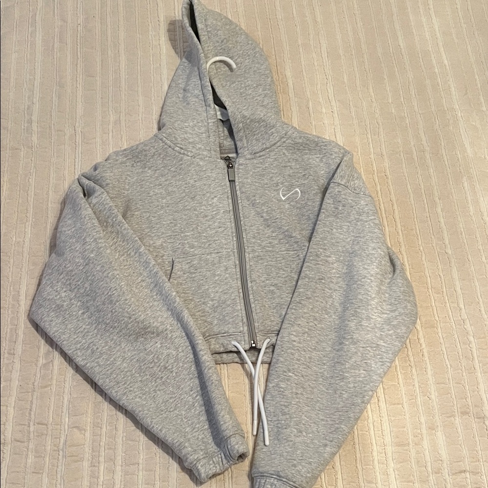 TLF Cropped Zip Hoodie